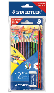 Карандаши цветные Staedtler Wopex Noris Colour 185 12 цветов + чернографитный карандаш