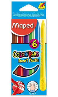 Набор восковых мелков Maped Colorpeps 6 цветов картонная коробка