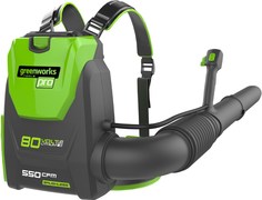 Аккумуляторная воздуходувка Greenworks GD80BPB 2402407 без акб и зу