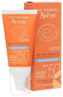 Солнцезащитное средство Avene Solaires Emulsion SPF 50+ 50 мл