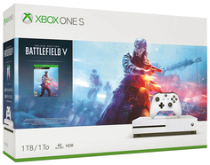 Игровая приставка Microsoft Xbox One S 1Tb 234-00689 White + Игра Battlefield V