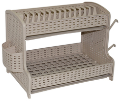 Сушилка для посуды 2х ярусная 51x28,5x32 см, (латте) (модель 2702/20) Violet