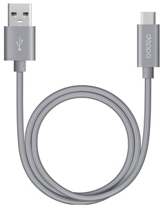 Кабель Deppa 72251 Type-C 1,2м Graphit