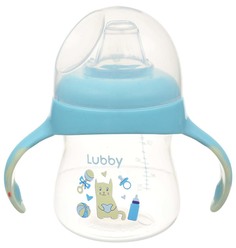 Поильник Lubby Малыши и Малышки Бирюзовый от 4 мес 150 мл