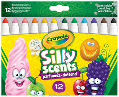 Набор ароматизированных фломастеров с широким пером Crayola Silly Scents, 12 штук 58-8337