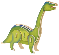 Объемные 3D-пазлы ГеоДом Бронтозавр 14 деталей