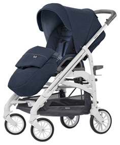 Коляска 4 в 1 Inglesina Trilogy System Quattro Imperial blue на шасси Trilogy White