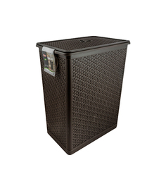 Корзина для белья BranQ NATURE, 35л, прямоугольная, 40х27х46см, венге, BQ1203ВНГ