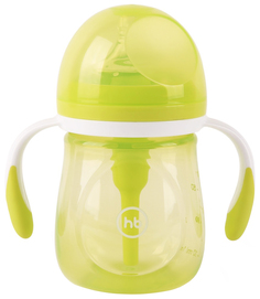 Антиколиковая бутылочка Happy Baby с силиконовой соской Lime