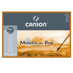 Canson Блок для акварели Moulin du Roy CANSON, 300г/м2, 30.5х45.5см, Торшон, 20 листов