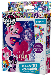 Пазл Origami My Little Pony Пинки Пай 03409 + браслет 90 эл