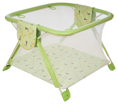 Манеж GLOBEX детский Книжка (цвет: зеленый) 1104