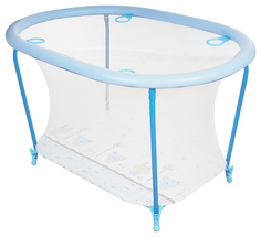 Манеж GLOBEX детский Овал (цвет: голубой) 1108