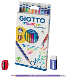 Набор цветных карандашей GIOTTO Stilnovo Erasable 256800