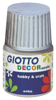 Акриловая краска Giotto Decor Acrylic серебристый 25 мл