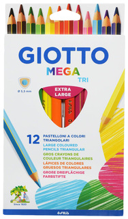 Набор цветных карандашей GIOTTO Mega Tri 220600