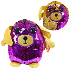 Собака с пайетками 20 см игрушка мягкая A Btoys