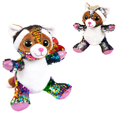 Енот с пайетками 15см игрушка мягкая A Btoys