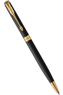 Parker Sonnet Core - Matte Black GT SLIM, шариковая ручка, M, BL
