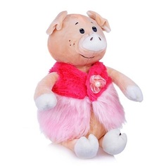 Мягкая игрушка "Свинка Даша в модной жилетке", 28 см Maxitoys