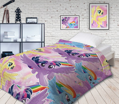 Покрывало стеганое Непоседа "My Little Pony" (145х200 см, рисунок: Небесные пони)