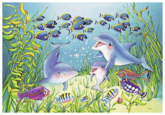 Пазл Ravensburger На дне моря 2х12 элементов