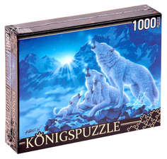 Пазлы "Königspuzzle. Волки и ночные горы", 1000 элементов
