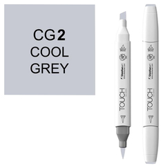 Маркер двусторонний Touch Brush CG2 Холодный серый