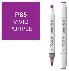 Маркер Touch Brush двухсторонний на спиртовой основе Пурпурный яркий 085