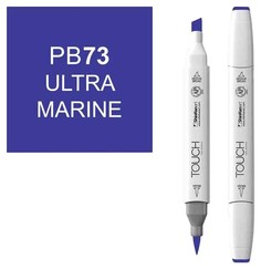 Маркер Touch Brush двухсторонний на спиртовой основе Ультрамарин 073