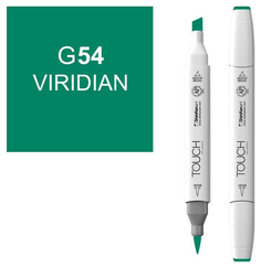 Маркер Touch Brush двухсторонний на спиртовой основе Виридиан 054