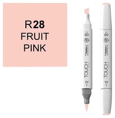Маркер Touch Brush двухсторонний на спиртовой основе Розовый фруктовый 028