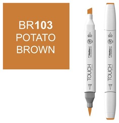 Маркер Touch Brush двухсторонний на спиртовой основе 103 Коричневый картофельный