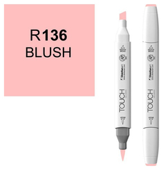 Маркер Touch Brush двухсторонний на спиртовой основе 136 Розовый румянец