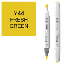 Маркер Touch Brush двухсторонний на спиртовой основе 044 Зеленый салатовый