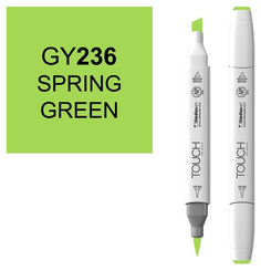 Маркер Touch Brush двухсторонний на спиртовой основе Зеленый весенний 236