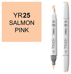 Маркер Touch Brush двухсторонний на спиртовой основе 025 Розовый лососевый