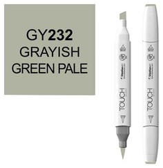 Маркер Touch Brush двухсторонний на спиртовой основе Серо-зеленый бледный 232