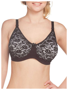 Бюстгальтер послеродовой ФЭСТ, цв. черный; белый 85B