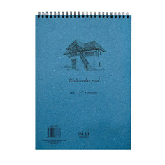 Альбом на спирали для акварели Smiltainis "Watercolor pad", А5, 20 л