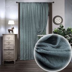 Штора Amore Mio RR 32003-100 90246 Серебряный 200x270 см