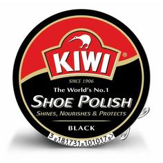 Крем для обуви с воском Kiwi черный 50 мл