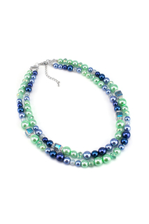 Колье женское Selena 10122001 зеленое/синее