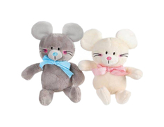Мягкая игрушка "Мышонок Мики с бантом", 15 см Fluffy Family