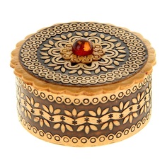 Шкатулка «Узорная», с янтарём Sima-Land