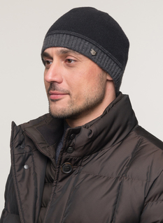 Шапка мужская Totti 40652 черная 56-58