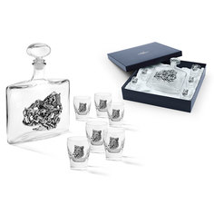 Набор из штофа 0.5л и 6-ти стопок 0.075л для водки "Кабан" Gamma