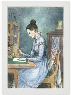 Постер в раме "Я к вам пишу..." Энас Книга