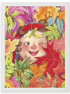 Постер в раме "Разноцветная осень" Энас Книга