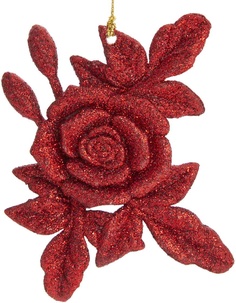 Украшение елочное "Роза красная", 11x8 см Феникс Презент
